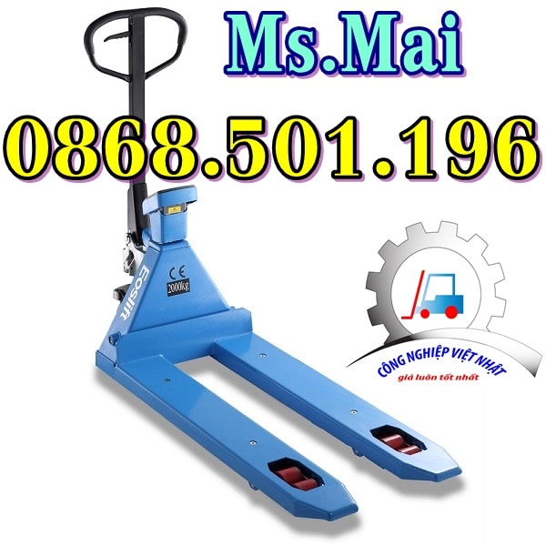 xe nâng tay có cân điện tử