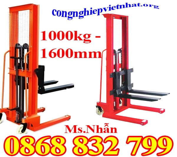 xe nang tay cao 1 tan 1.6m khong phanh