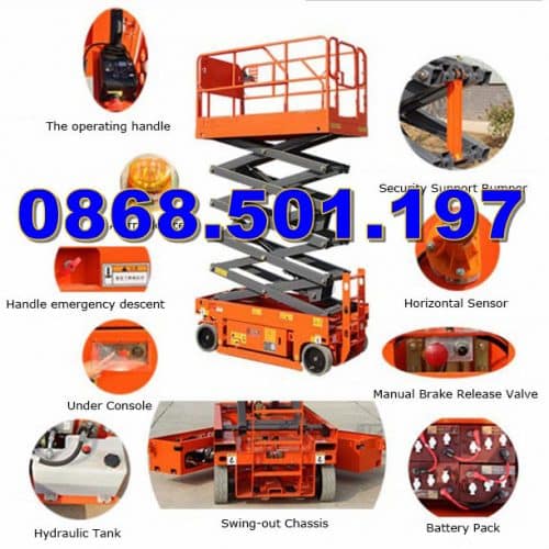 thang nâng người 9m cắt kéo