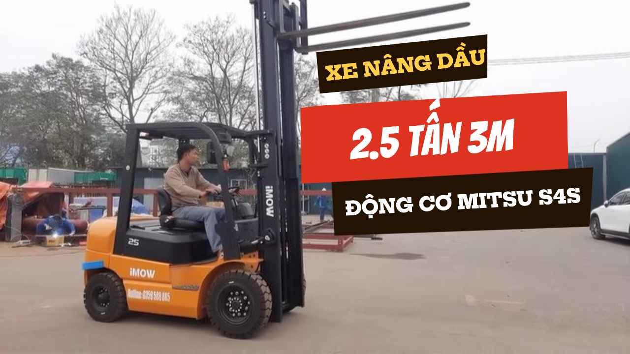 xe nang dau 25 tan dong co Mitsu 4s4 manh me anh bia